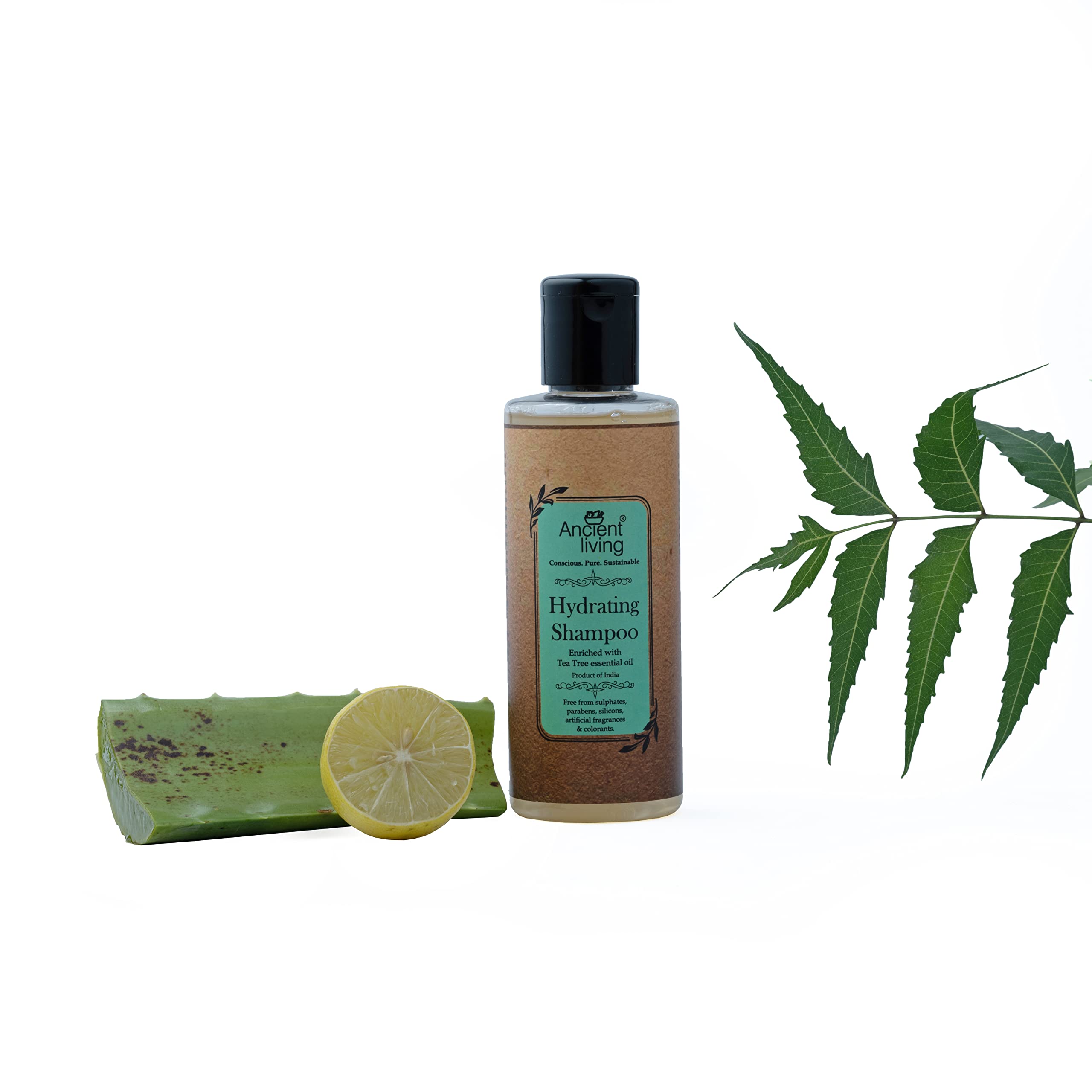 Ancient Living Hydrating Shampoo - Paraben & Sulfate Free, 200ml - Gentle Cleansing for Dry & Damaged Hair - Perfect for Daily Use & Color-Treated Hair