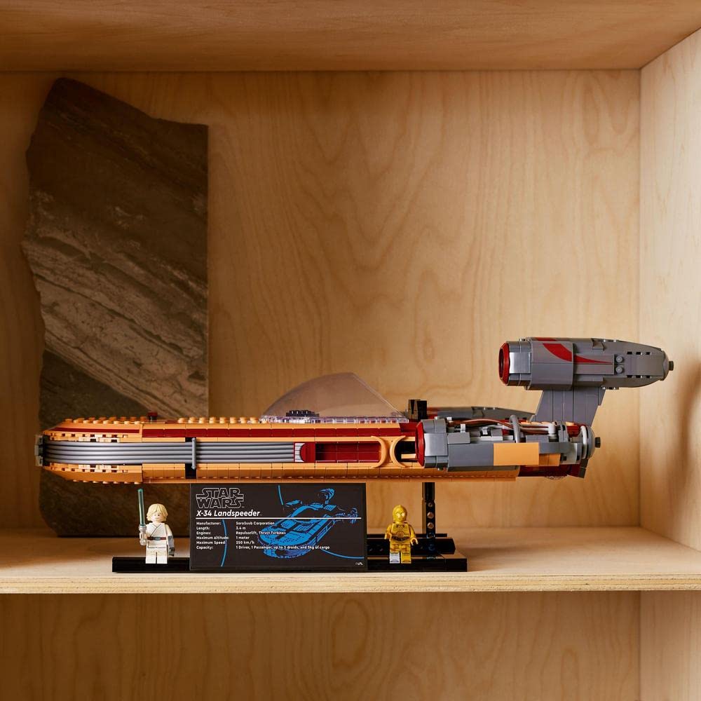 LEGO Star Wars 75341 Luke Skywalker's Landspeeder Building Kit - Star Wars Spaceship Model for Adults - Perfect for Collectors & Home Display