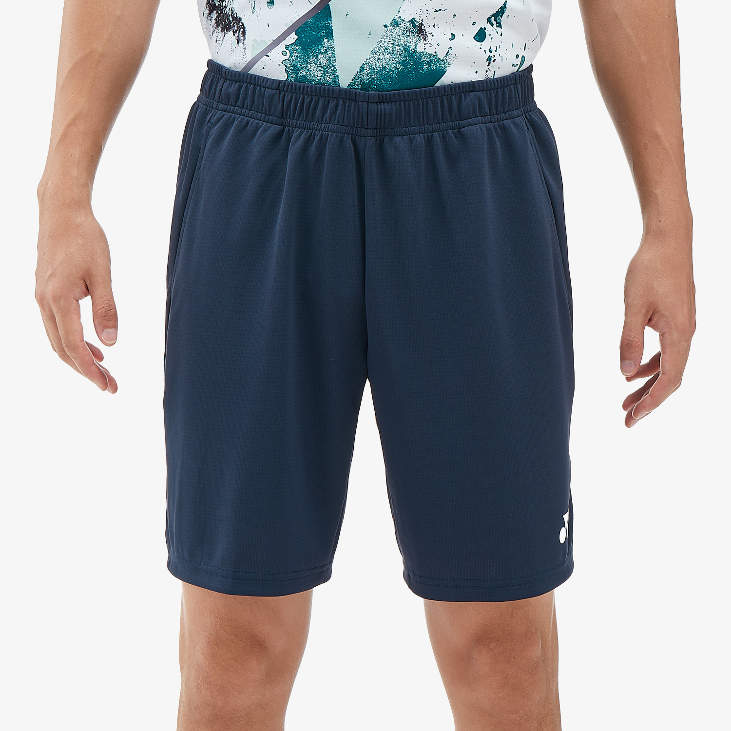 Yonex Men's Breathable Knitted Half Pants 15170 - Navy Blue Athletic Shorts for Running, Tennis & Gym Workouts | Comfortable Training Shorts for Sports & Casual Wear