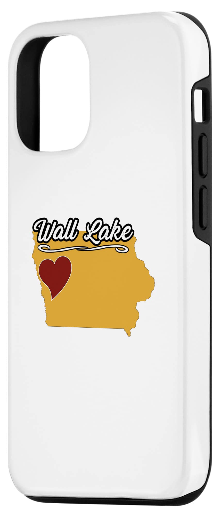 iPhone 12/12 Pro Case - Wall Lake Iowa Souvenir Design | USA State Themed Phone Cover for Travel Lovers & Collectors