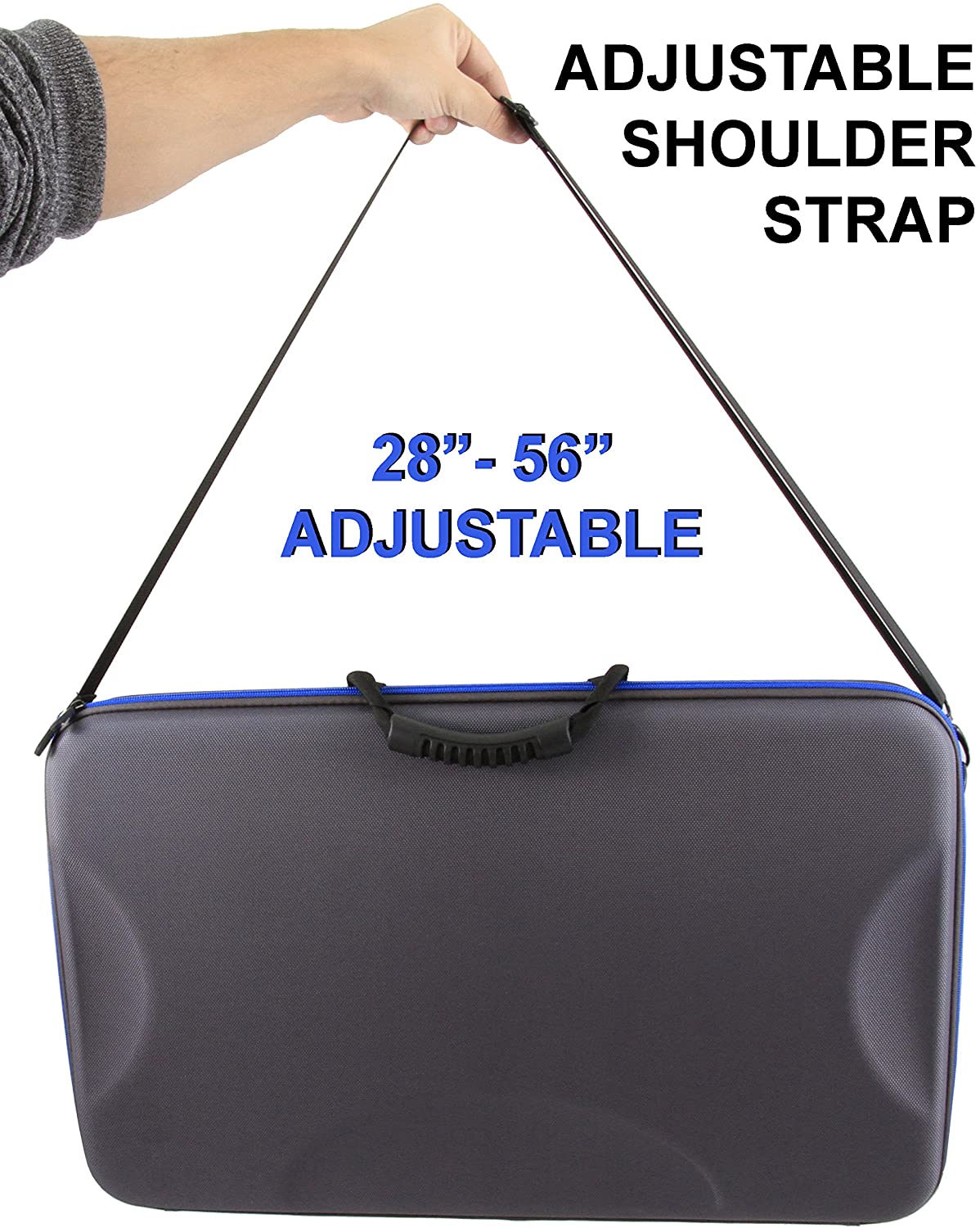 CASEMATIX Portable Studio Case for Zoom Podcast Digital Mixer & Livetrak L8 Recorder - Durable Protective Case with Carry Bag & Strap - Perfect for Podcasting, Live Streaming & Music Recording