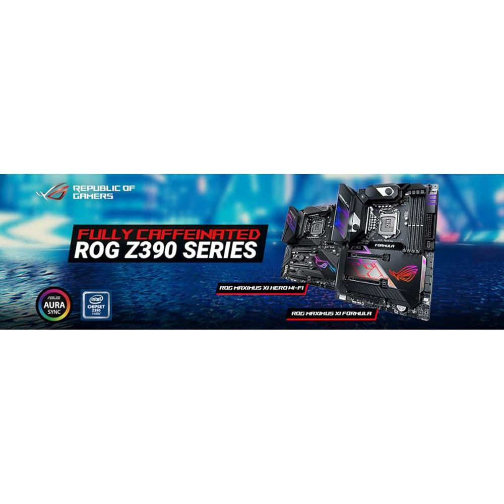 ASUS ROG MAXIMUS XI HERO WIFI Gaming Motherboard - Intel Z390 Chipset, LGA 1151, ATX Form Factor with Built-in WiFi for High-Performance PC Builds - Perfect for Gaming, Streaming, and Content Creation