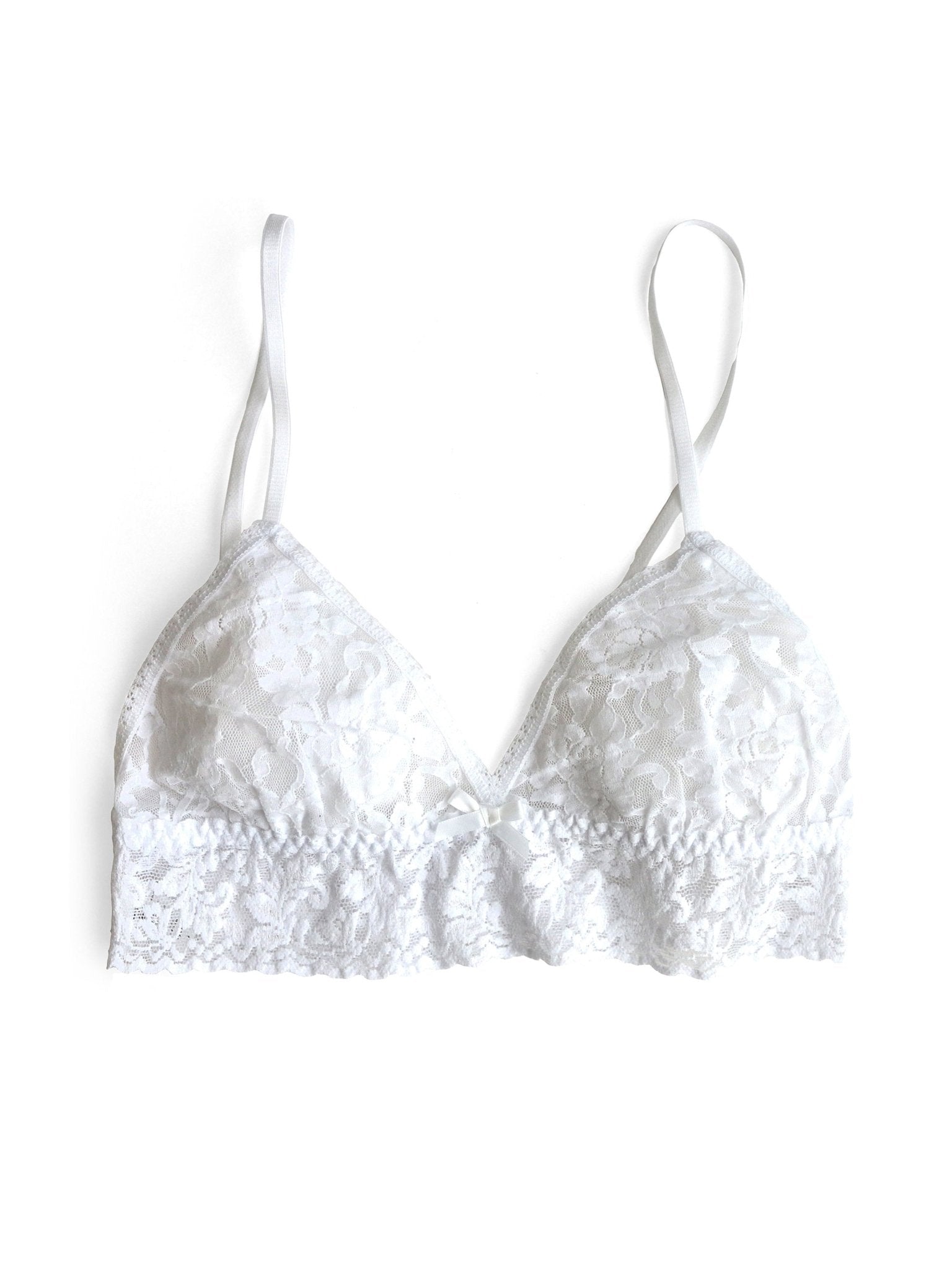 Signature Lace Triangle Bralette - Comfortable Wireless Bralette for Women | Perfect for Yoga, Lounge & Everyday Wear