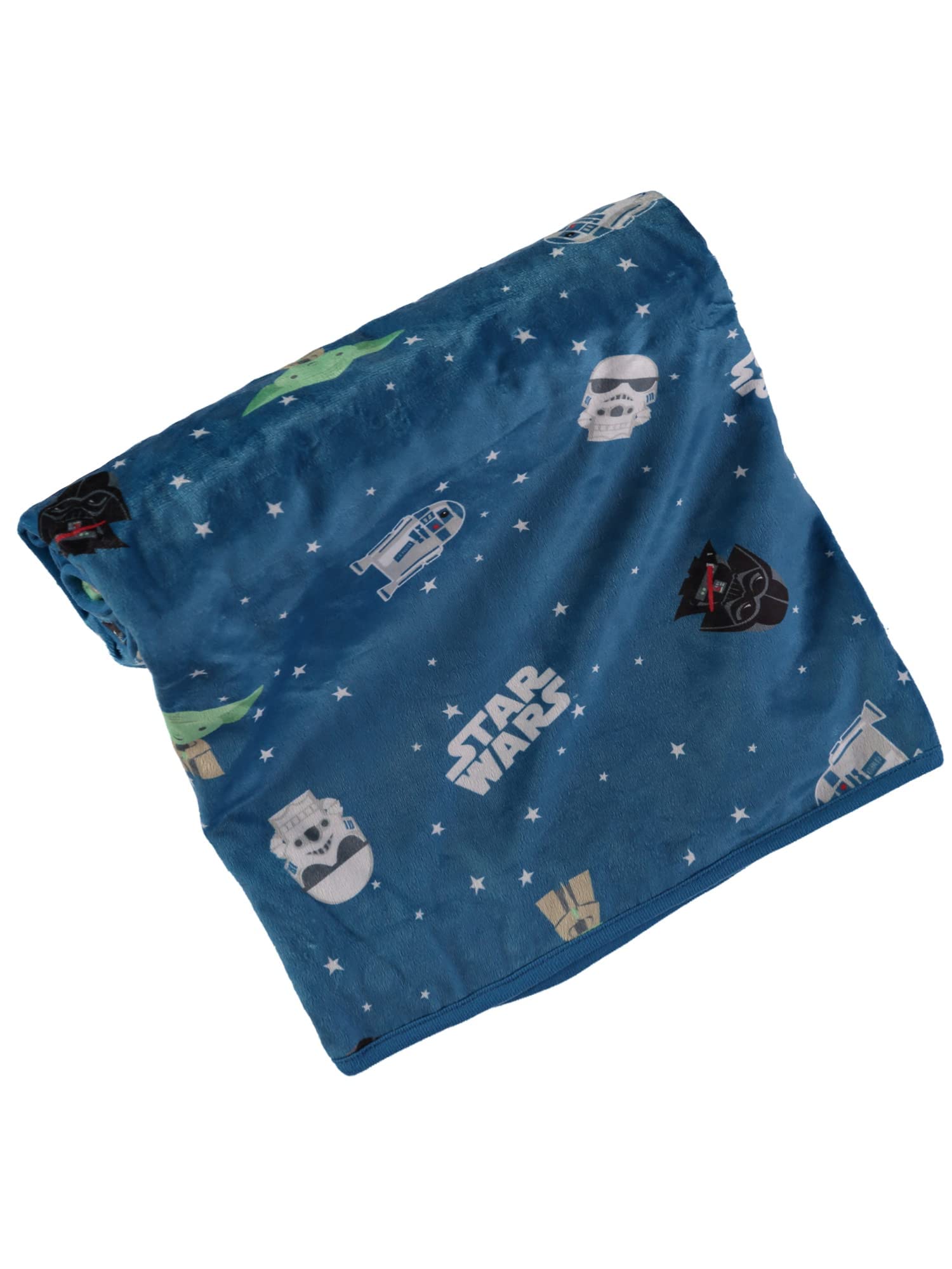 Star Wars Baby Plush Blanket - Soft Unisex Baby Blanket for Boys & Girls (Blue, 0-12 Months) | Perfect for Nursery, Gift Giving & Snuggling