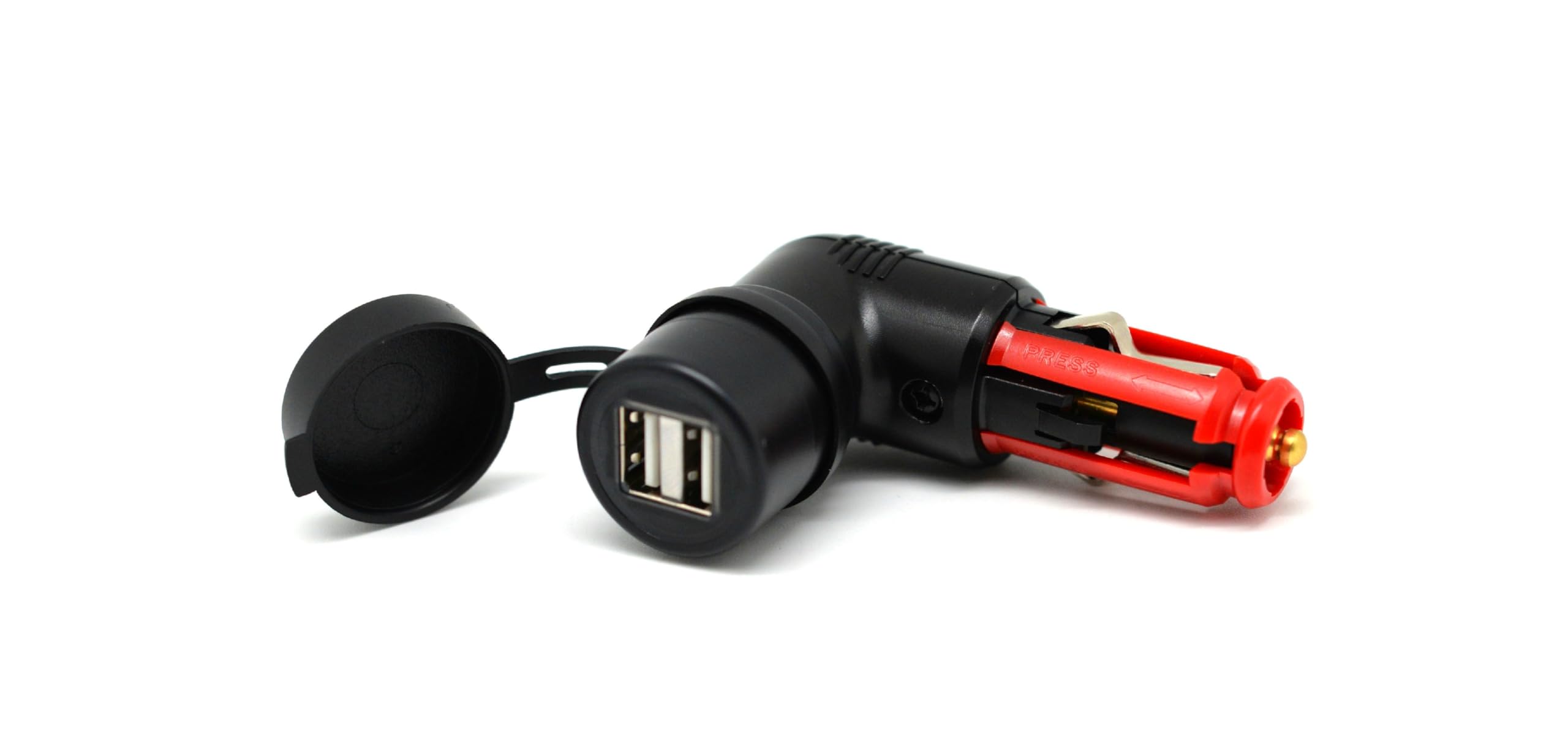3.3A Motorcycle USB Charger - Dual Port Fast Charging for Cigarette Lighter & Hella DIN Sockets - Waterproof Bike Phone Charger for Harley, Honda, Yamaha - Perfect for Road Trips & Adventure Riding