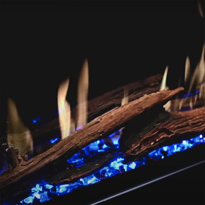 Modern Flames Orion 100 Inch Slim Series Electric Fireplace - Ultra-Thin Wall Mounted Heater with Realistic LED Flame Effect for Living Room, Bedroom & Office (OR100 SLIM)
