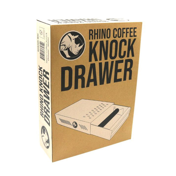 Premium Rhino Coffee Knock Drawer - Durable Stainless Steel Coffee Grounds Bin for Espresso Machines | Perfect for Home Baristas & Coffee Shops | Compact & Easy to Clean Coffee Accessory