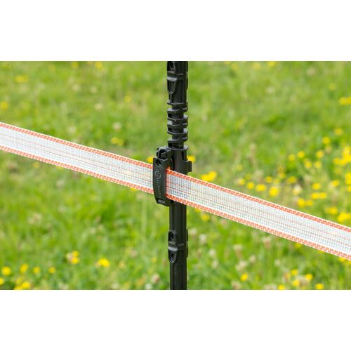 Gallagher Insulated Line Post 1 1/2 Inch Tape Clips - 20 Pack for Electric Fence Installation and Livestock Containment