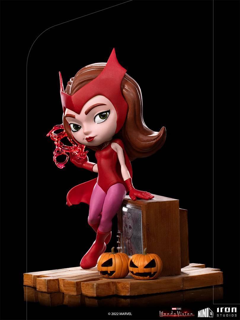 Iron Studios WandaVision Wanda Maximoff Halloween Version Mini Collectible Figure - Perfect for Marvel Fans, Cosplay, and Display Collections