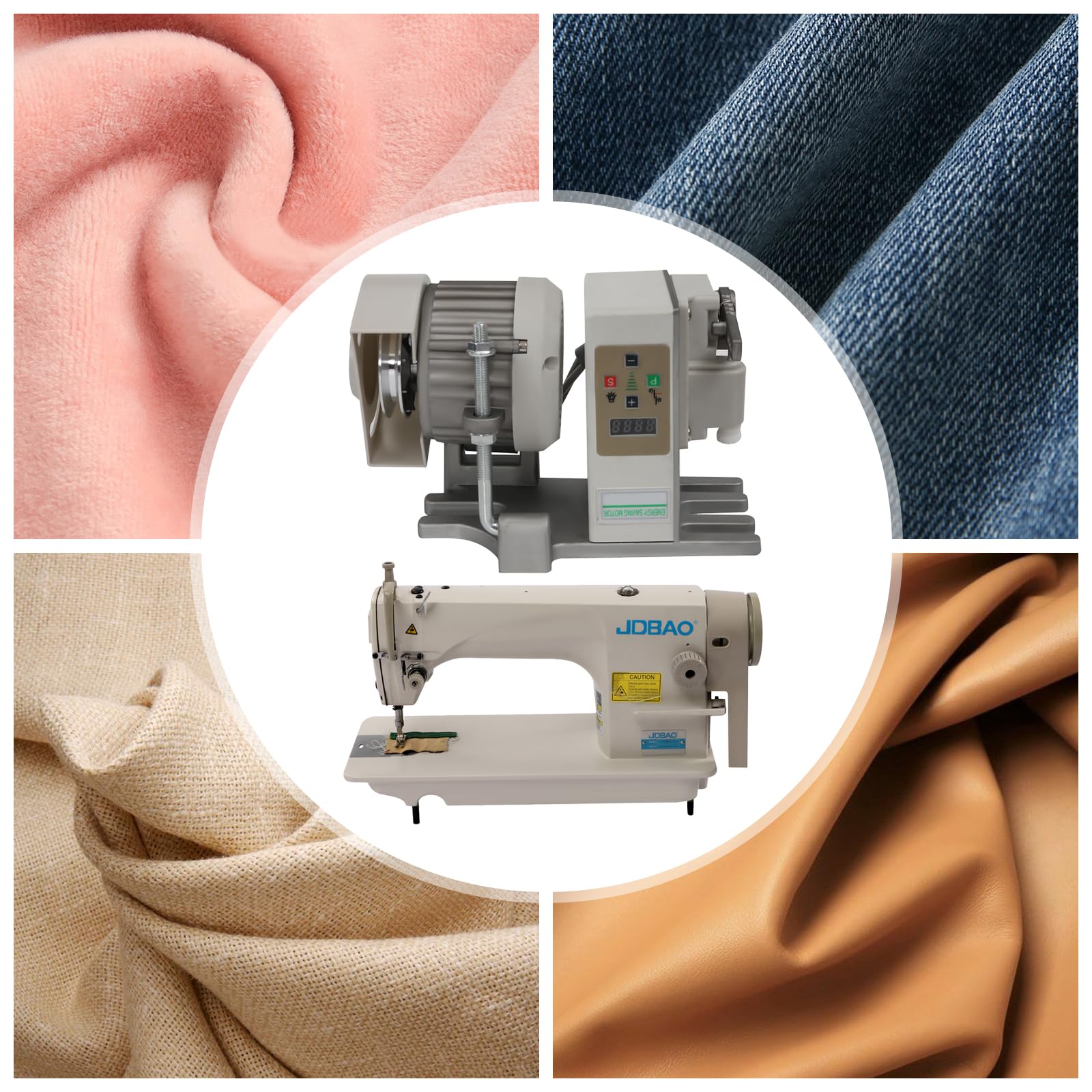 550W Heavy Duty Industrial Sewing Machine for Upholstery & Commercial Use - Professional Tailoring Equipment for Tailors, Drapery Makers, Fashion Designers & Dry Cleaners (Table Stand Not Included) | Perfect for Leather, Canvas, Denim & Heavy Fabrics