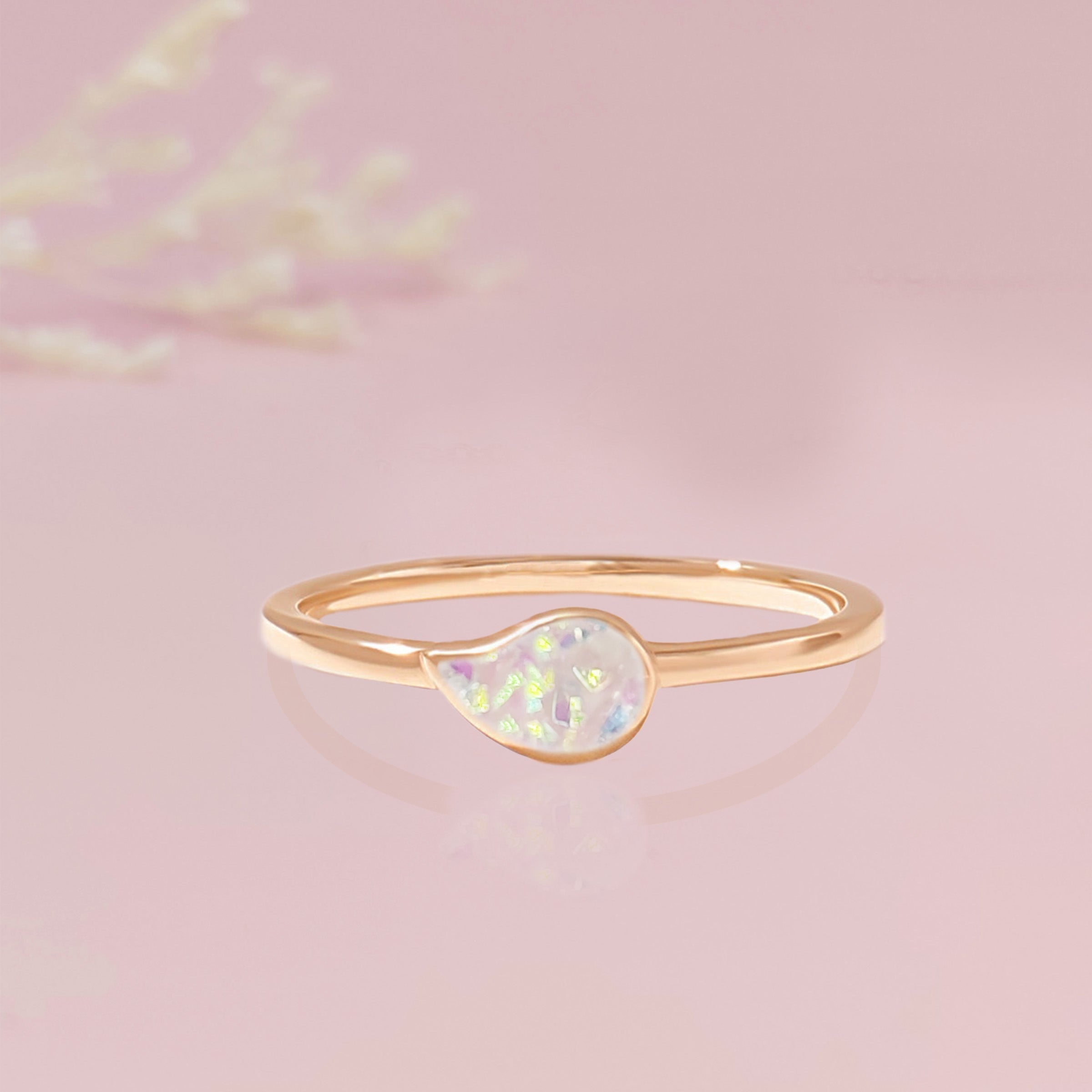 Pure Drop: Ashes Ring - Elegant Memorial Jewelry for Ashes Keepsake | Perfect for Remembrance, Funeral, or Cremation Jewelry