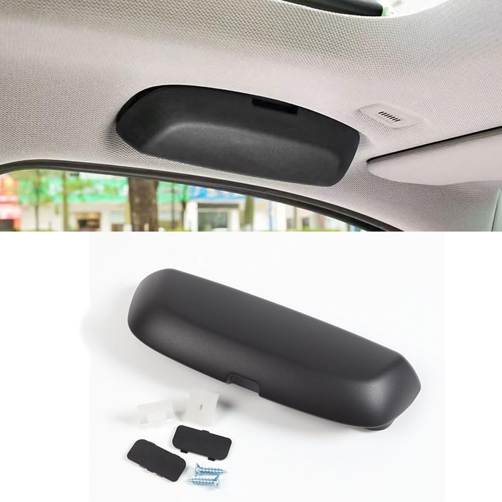 Premium Car Sunglasses Storage Box Holder Case for BMW F10 1 2 3 4 5 7 Series X1 X3 X4 X5 X6 F30 F15 F16 F34 G30 G01 G11 E70 E71 Accessories (Black) - Perfect for Road Trips & Daily Commute