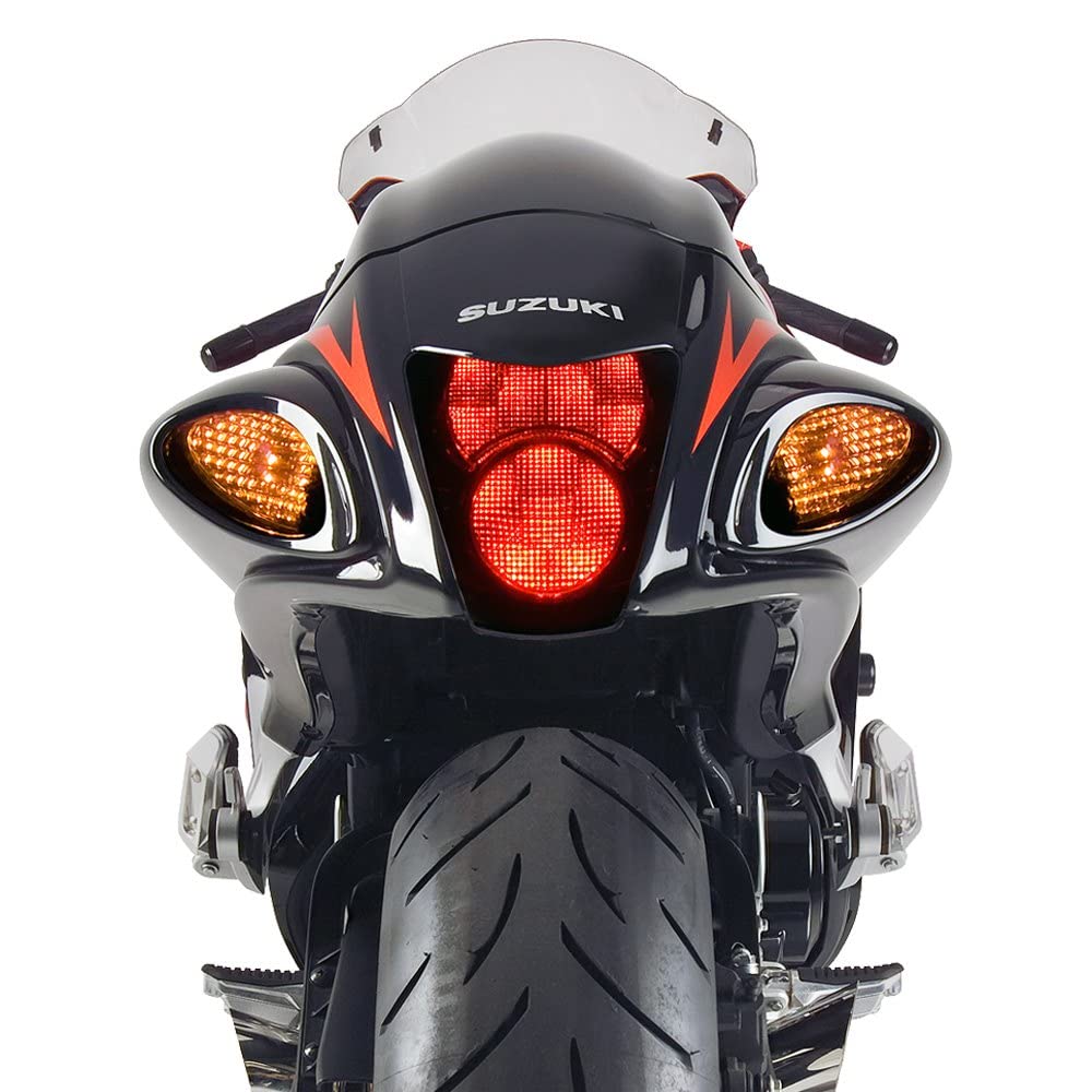 60802-1103 ABS Undertail with License Plate Light - Motorcycle Rear Fender for Harley, Honda, Yamaha - Perfect for Custom Bike Builds & Night Riding Safety