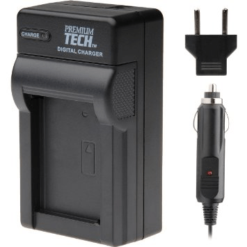 Premium Tech PT 21 Travel Charger for Canon NB-2L, NB-2LH, NB-2L5, NB-2L12 Batteries - Compact & Fast Charging for Canon Cameras - Perfect for Travel, Photography & Vlogging