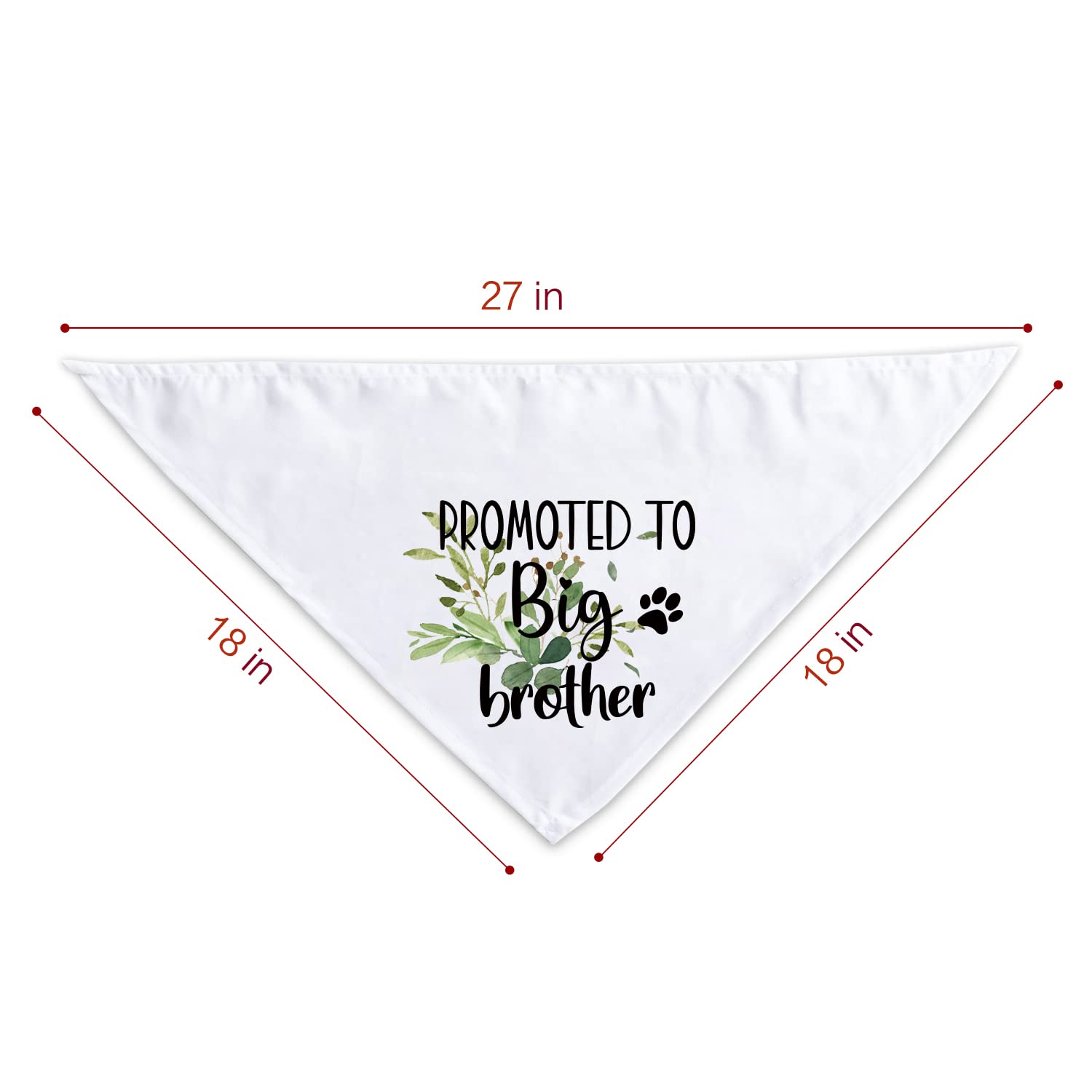Funny White Flower Pattern Plaid Cotton Dog Bandana - Gender Reveal & Pregnancy Announcement Photo Prop for Pets - Perfect for Dog Lovers & Owners Gifts - Great for Birthdays, Parties & Photo Shoots