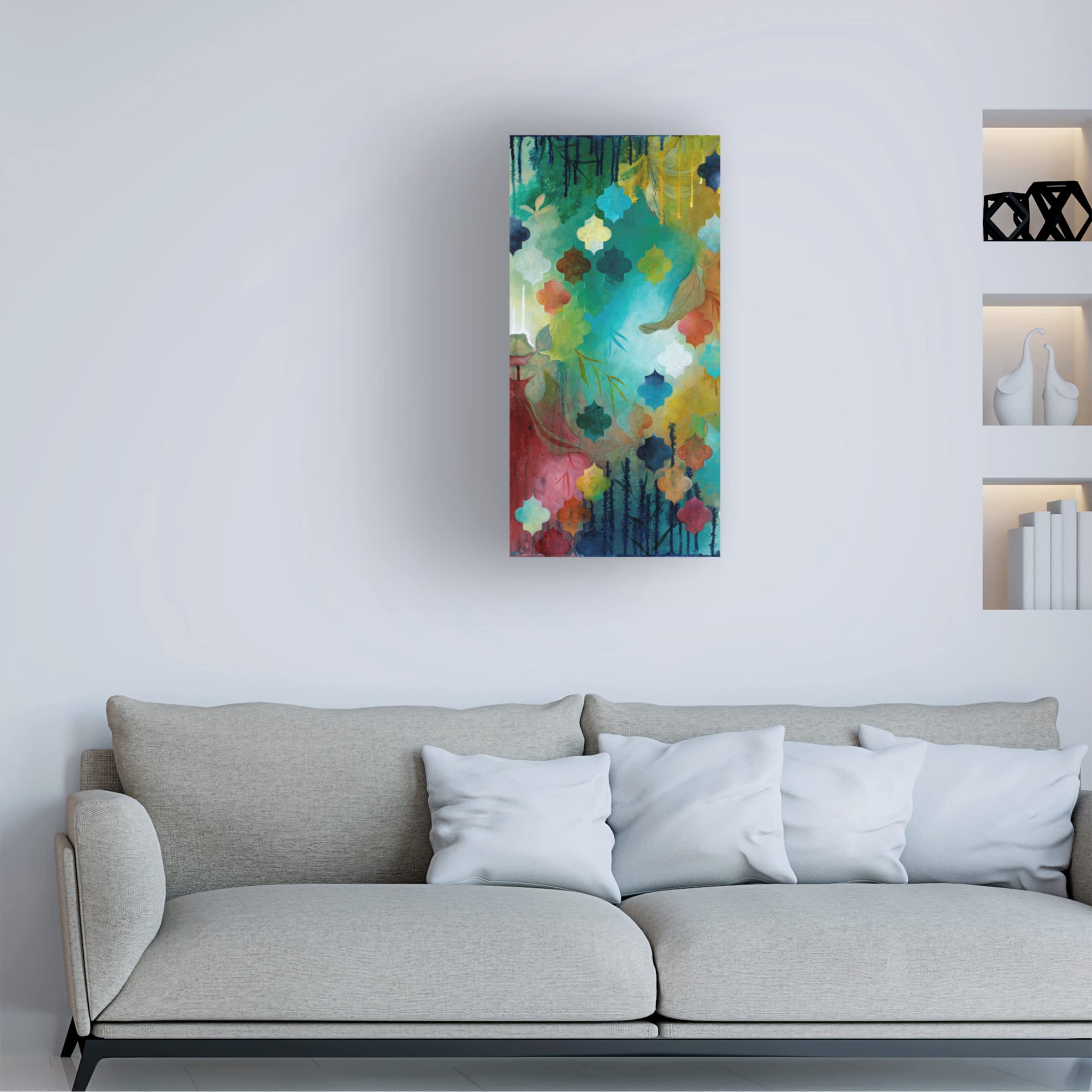 Heather Robinson 'Exoticism I' Canvas Wall Art Print - Tropical Boho Home Decor for Living Room, Bedroom & Office