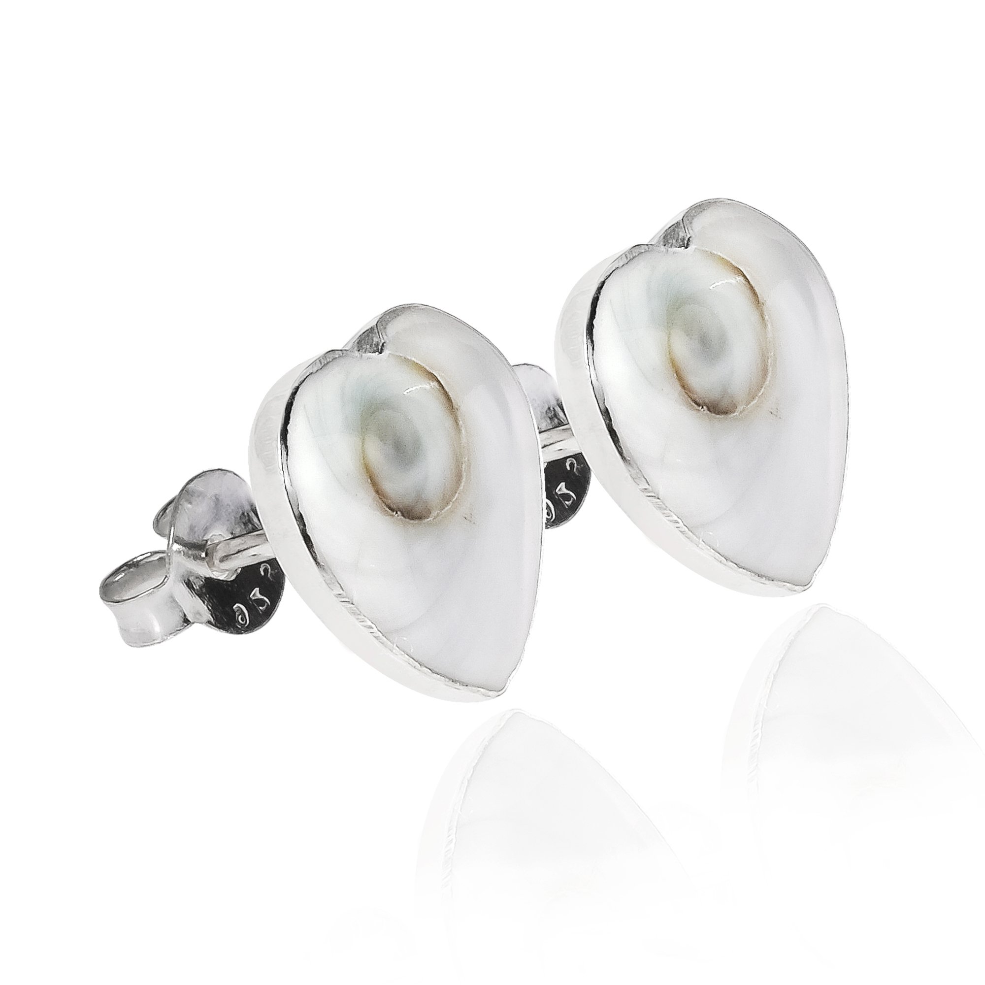 AeraVida Love Heart Swirl .925 Sterling Silver Stud Earrings for Women | Dainty Jewelry Gift for Her | Perfect for Date Night & Special Occasions