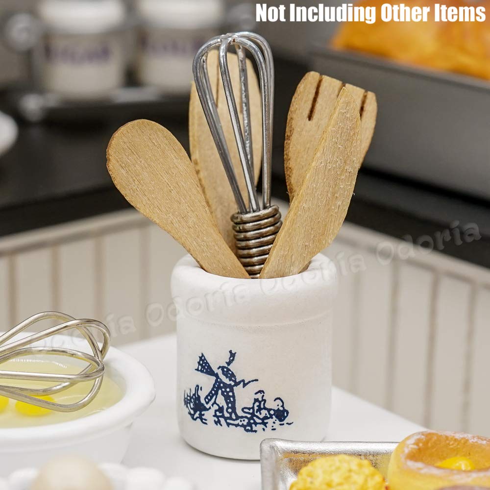 Odoria 1/12 Scale Miniature Kitchen Utensils Set - Tiny Dollhouse Accessories for DIY Crafts, Miniature Cooking Scenes & Model Displays