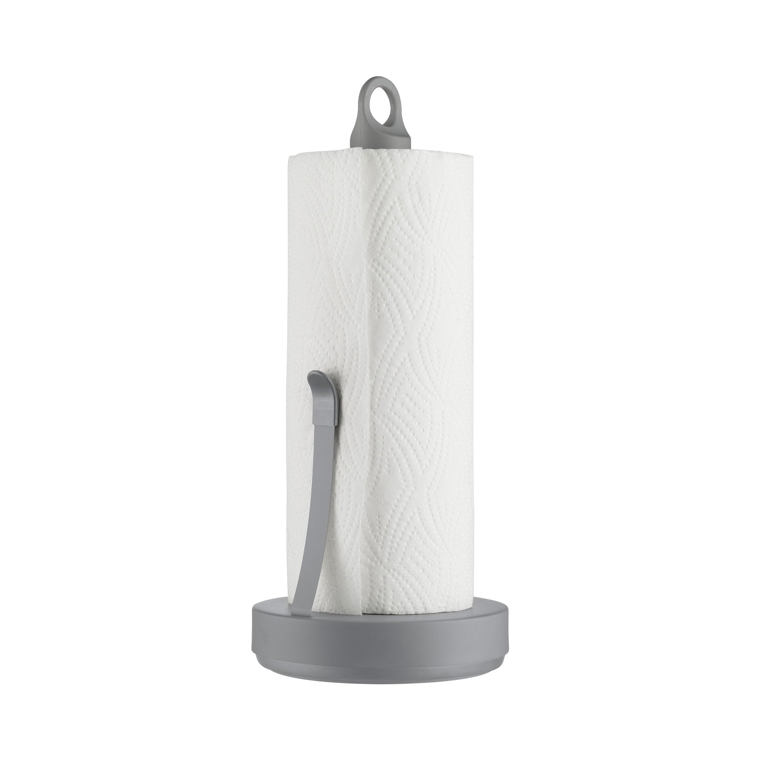 Blomus LOOP Stainless Steel Paper Towel Holder - Sharkskin Grey Finish for Kitchen, Bathroom, or Office Organization