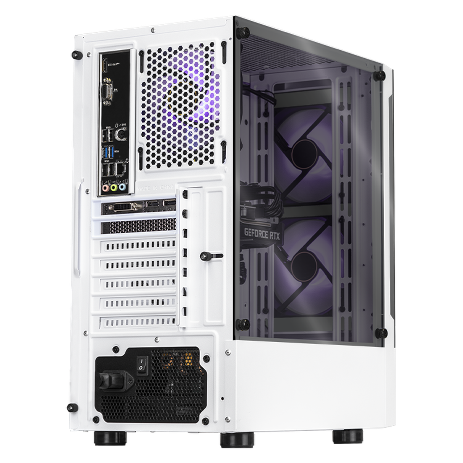 Xtreme PC Gaming Desktop - NVIDIA GeForce RTX 3050, Intel Core i5-10400F, 16GB RAM, 500GB SSD + 2TB HDD, WiFi, White - Perfect for 4K Gaming, Streaming & Content Creation