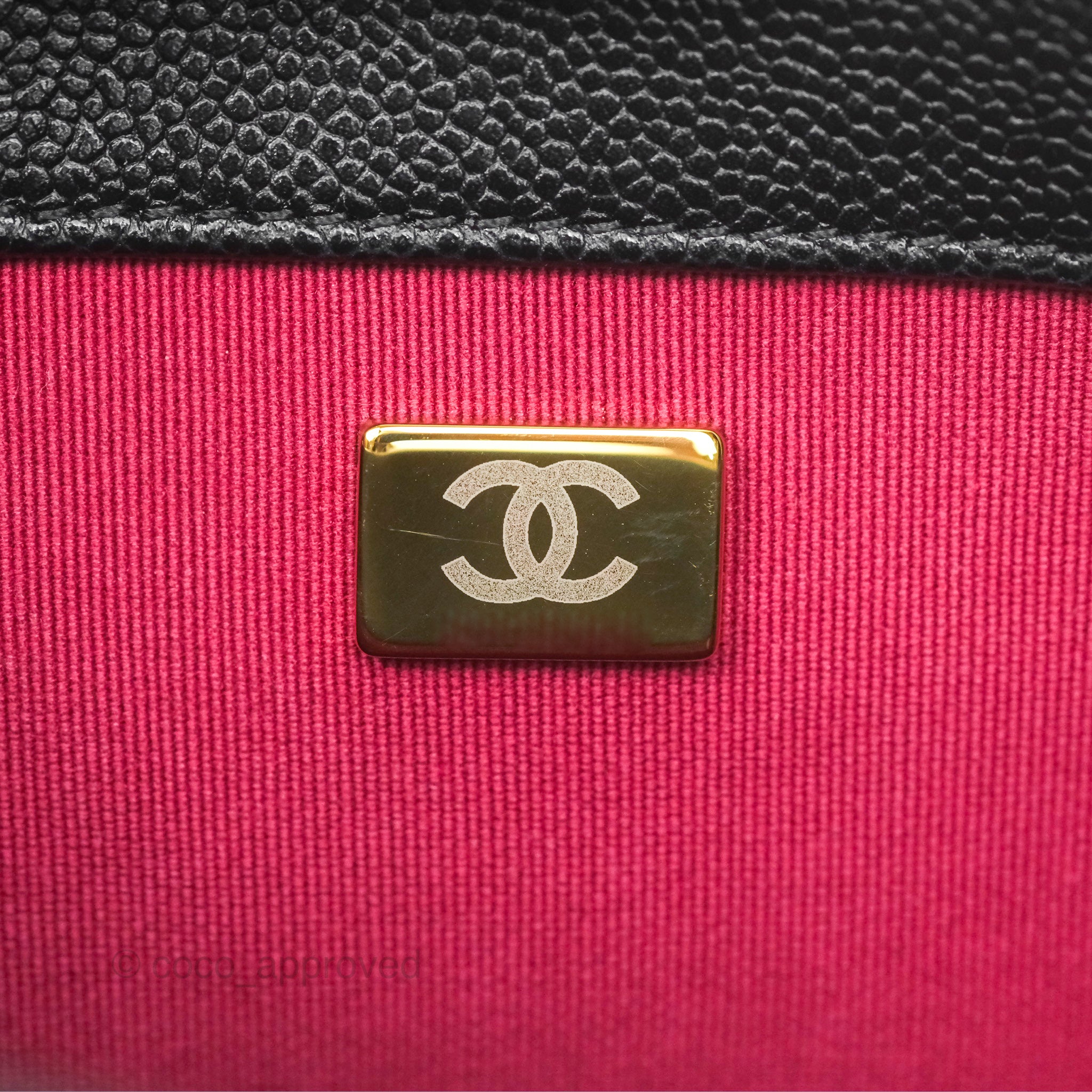 Chanel Chain Around Flap Bag Black Caviar Leather with Aged Gold Hardware - Luxury Crossbody Bag for Women, Perfect for Evening Parties & Special Occasions