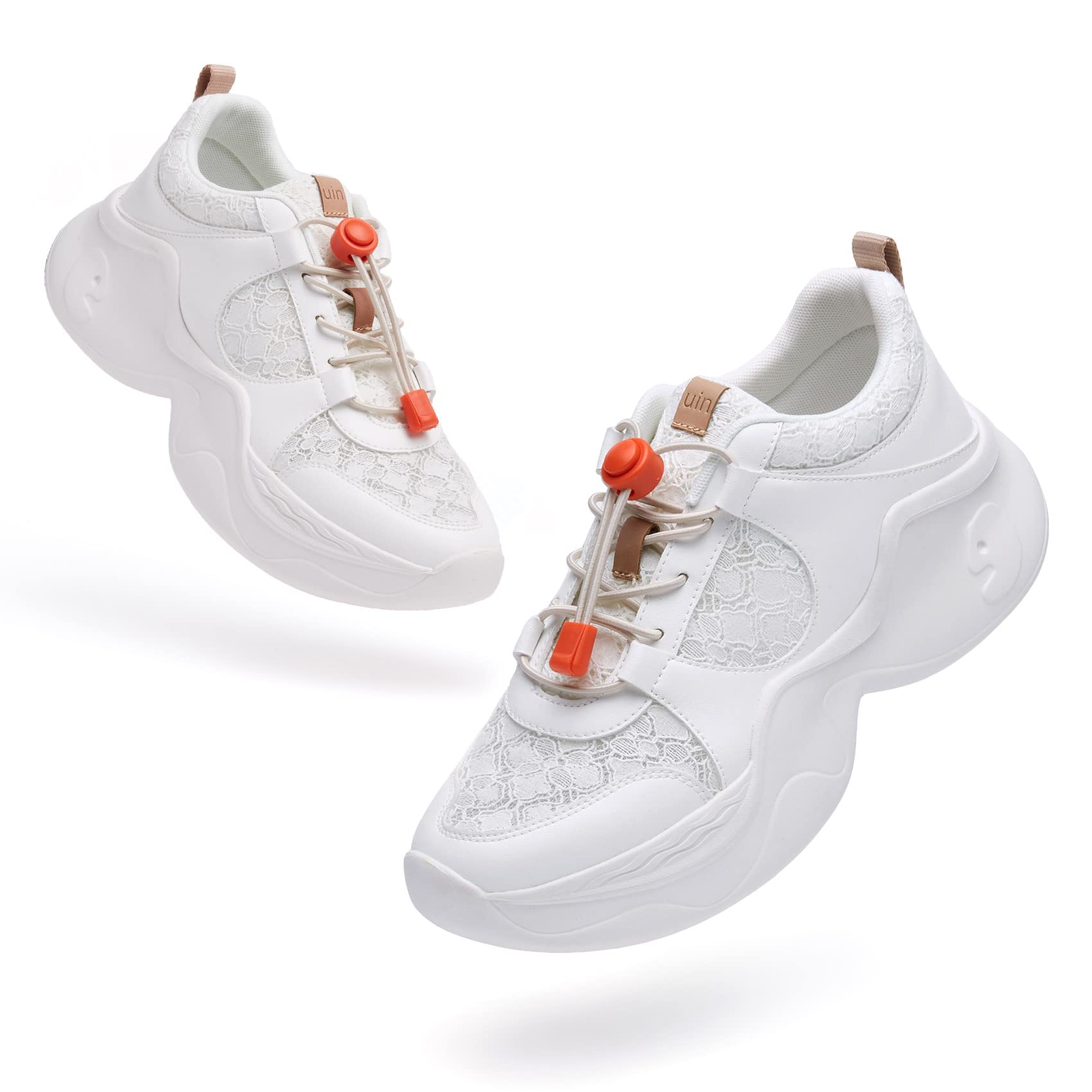 **UIN Women's Chunky Fashion Sneakers - Comfortable Walking Shoes for Women, Casual Art Painted Dad Shoes, Palma Style (Size 5) | Perfect for Travel, Daily Wear & Street Fashion**
