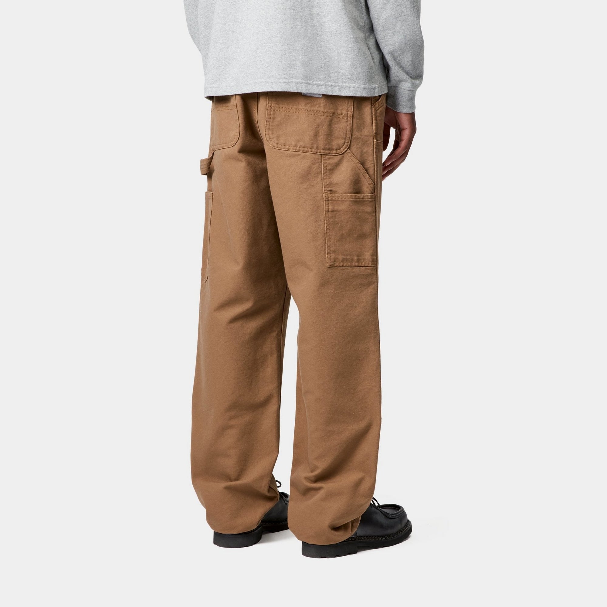 Double Knee Work Pants for Men - Hamilton Brown Rinsed Denim | Durable Workwear for Construction, Carpentry & Outdoor Jobs