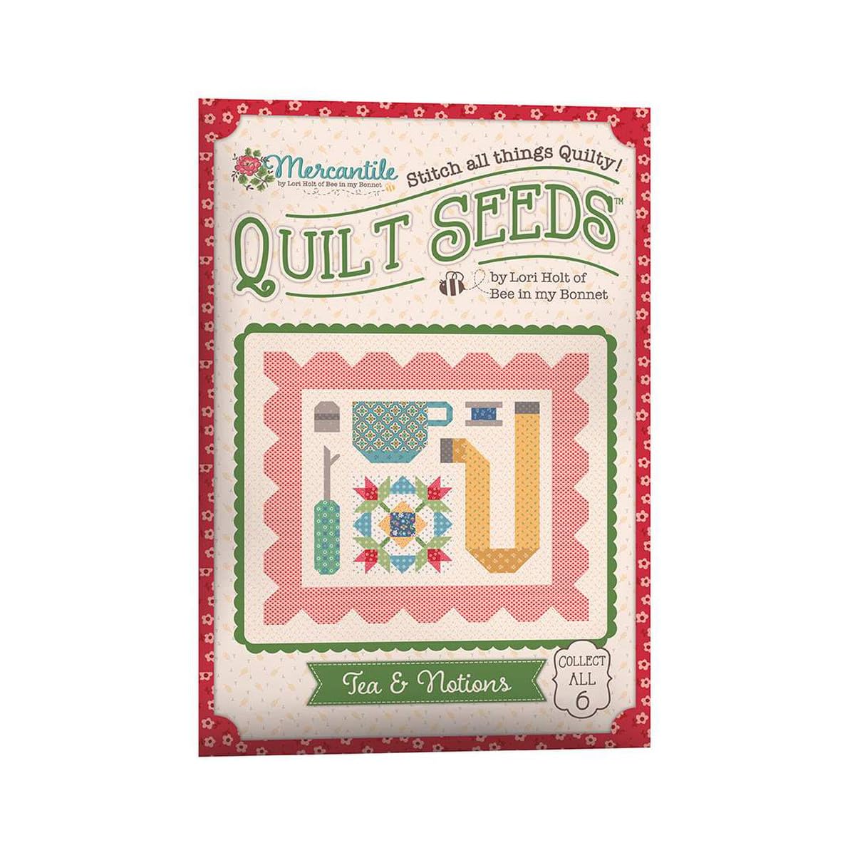 Lori Holt Bee in My Bonnet Mercantile 6 Quilt Seeds Bundle - Riley Blake Fabric Collection with Inspiring Quilt Patterns for DIY Patchwork & Home Decor | Perfect for Quilting Projects, Baby Blankets, and Farmhouse Style Decorations
