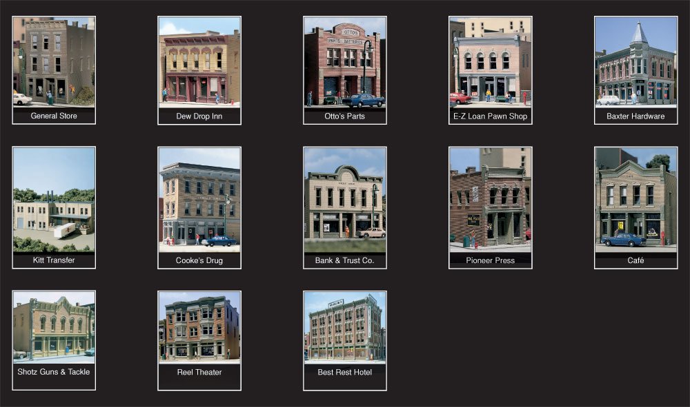 Woodland Scenics N Scale Town and Factory Building Set - Model Train Scenery Kit for Realistic Railroad Layouts | Perfect for Hobbyists, Collectors & Diorama Enthusiasts