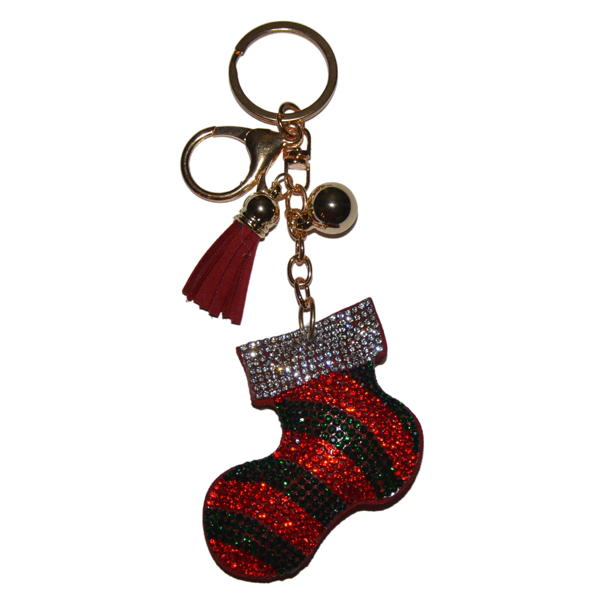 Sparkling Rhinestone Keychain for Women - Elegant Bling Keychain Charms for Car Keys & Handbags - Perfect Purse Accessories for Parties, Gifts & Everyday Glam