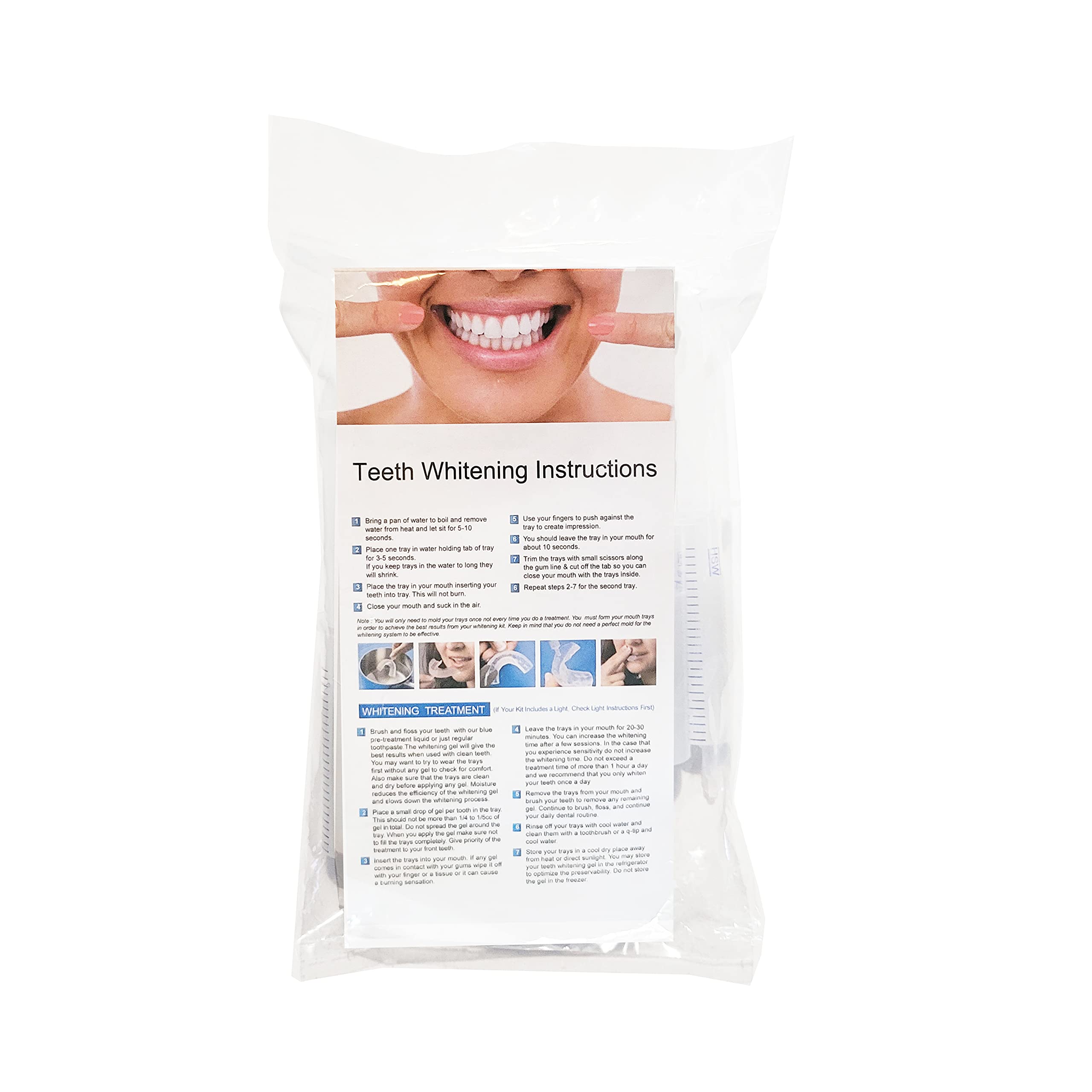 10-Pack 10ml Teeth Whitening Gel with 44% Carbamide Peroxide - Strongest Professional Whitener for Sensitive Teeth | At-Home Dental Care & Smile Brightening Kit