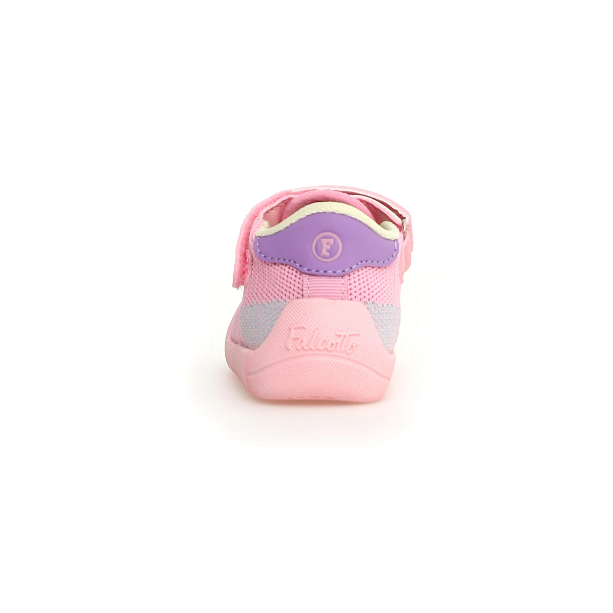 Falcotto Girls' Open-Toe Casual Sandals - Light Pink & Capri Blue | Comfortable Summer Shoes for Outdoor Play, Beach & Everyday Wear