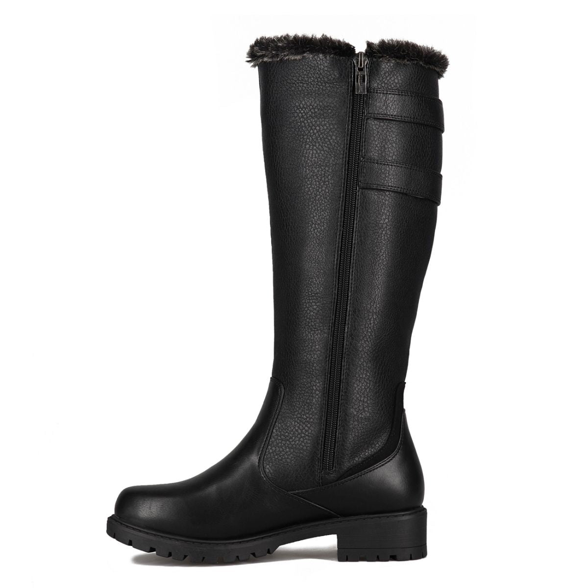 Aquatherm Women's Poppy2 Black Waterproof Winter Boots - Warm Slip-Resistant Snow Boots for Women, Perfect for Hiking, Snowy Days & Outdoor Activities