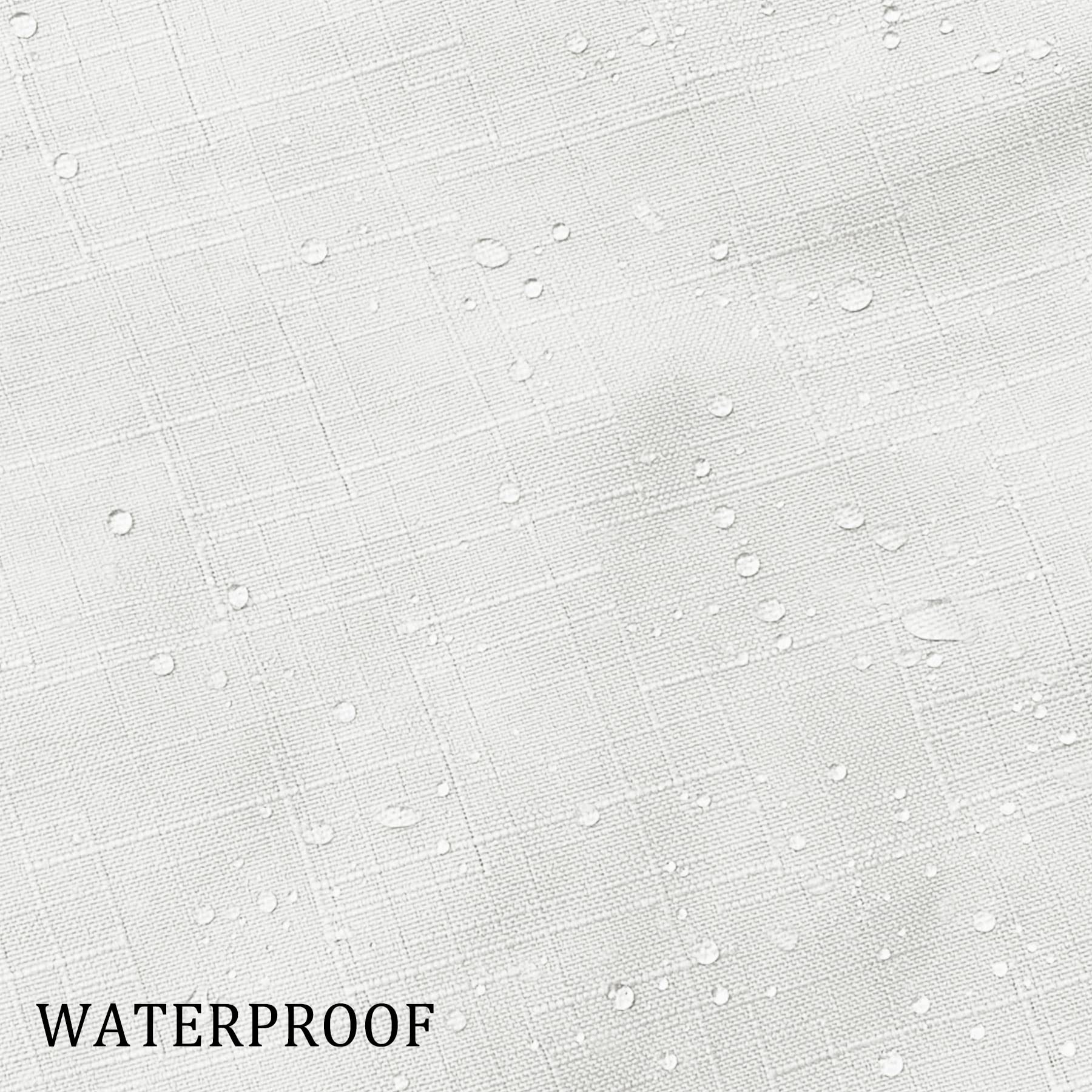 Waterproof Extra Wide Outdoor Curtains for Patio - 200W x 84L Inch Burlap Privacy Drapes with Rope Tiebacks | UV Resistant, Weatherproof Window Treatment for Indoor & Outdoor Use | Perfect for Porch, Deck, Pergola and Sunroom Protection