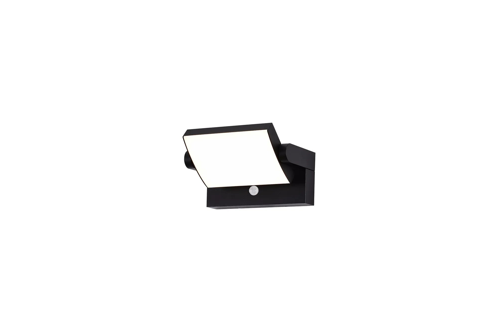 Cooper PIR IP54 Outdoor Wall Light with Motion Sensor - Black/White - Perfect for Driveway, Garden, and Patio Security Lighting
