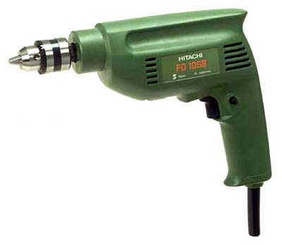 Hitachi FD10SB 420W 50Hz 220V Electric Power Drill - Heavy Duty Construction & DIY Home Improvement Tool for Wood, Metal & Concrete Drilling