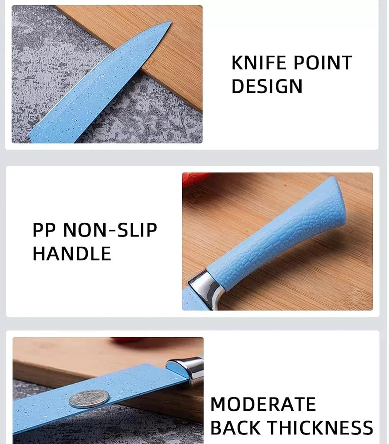 Professional Chef Knife Set - Sharp Kitchen Knives for Chopping Vegetables | Cooking & Food Prep