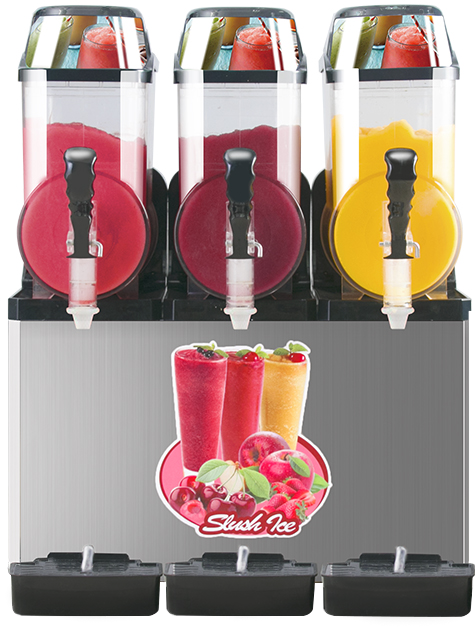 110V Commercial Slushy Machine 45L 3-Tank Stainless Steel Margarita Frozen Drink Maker with Powerful Compressor - 1100W High Efficiency Cooling for Supermarkets, Cafes, Restaurants & Bars - Perfect for Summer Parties, Poolside Events and Refreshment Stands
