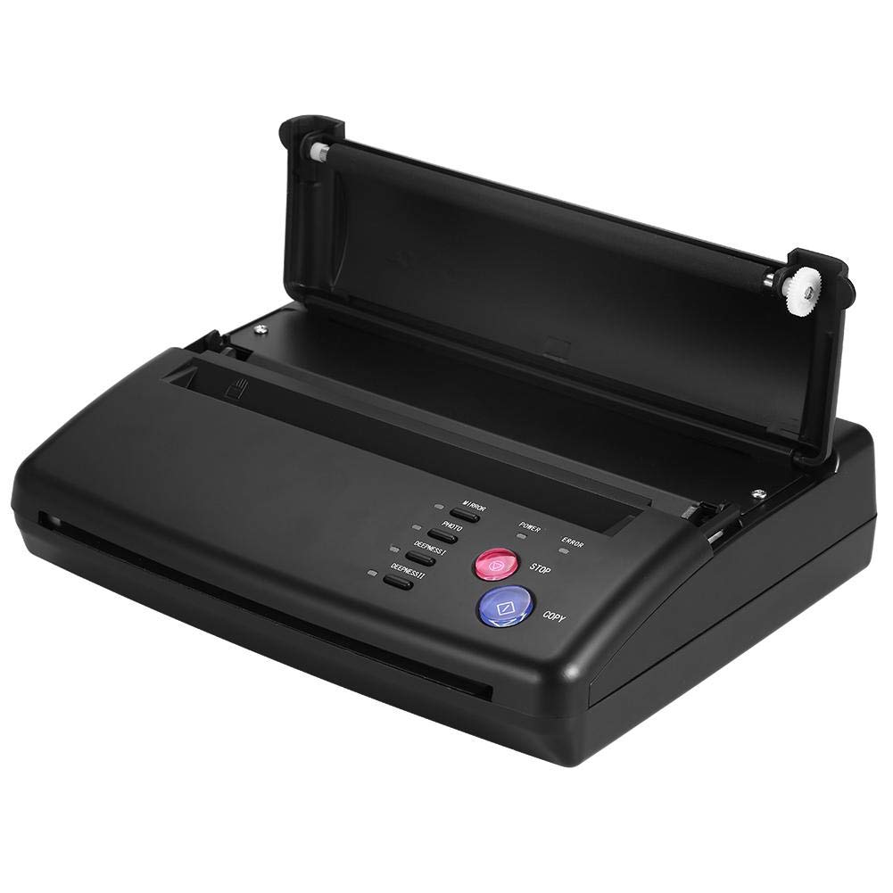 Professional Tattoo Transfer Copier Machine with Thermal Stencil Paper - 2 Types for Tattoo Supplies (US Plug) | Ideal for Tattoo Artists & Permanent Makeup Professionals