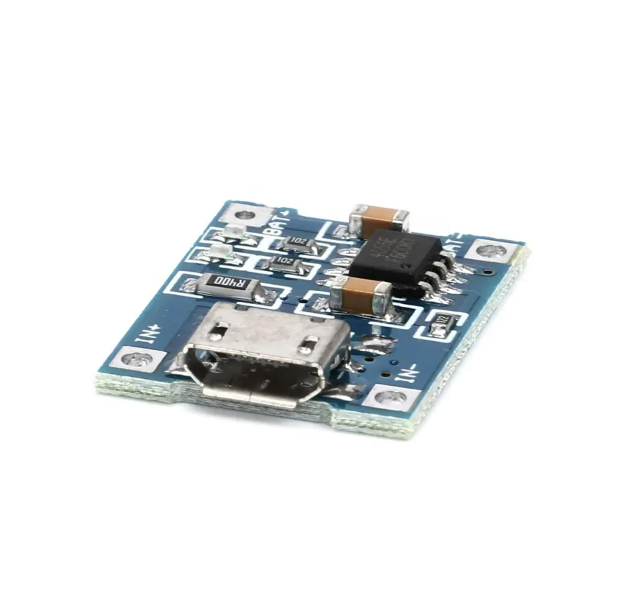 MERQC TP4056 5V 1A Micro USB Li-ion Battery Charger Module with LED Indicator - Perfect for DIY Electronics, Arduino Projects & Portable Device Charging