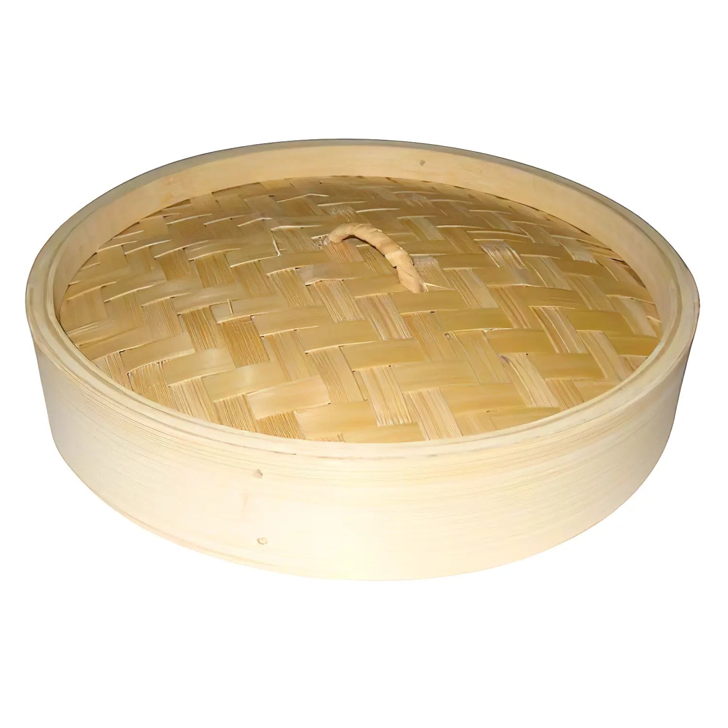 EBM Premium Bamboo Steamer Set - 3-Layer Stackable Bamboo Basket for Dumplings, Buns & Vegetables | Healthy & Eco-Friendly Cooking | Perfect for Asian Cuisine, Meal Prep & Party Serving