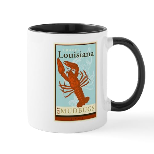 White/Black Inside - Travel Louisiana Mug