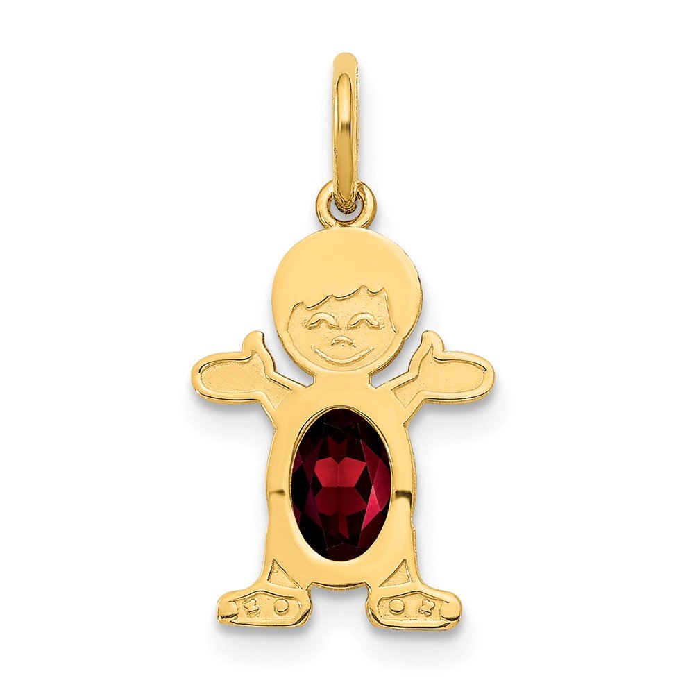 14K Solid Gold Oval Garnet Birthstone Pendant Necklace for Women - January Birthstone Jewelry Gift for Her, Perfect for Birthdays, Anniversaries & Special Occasions