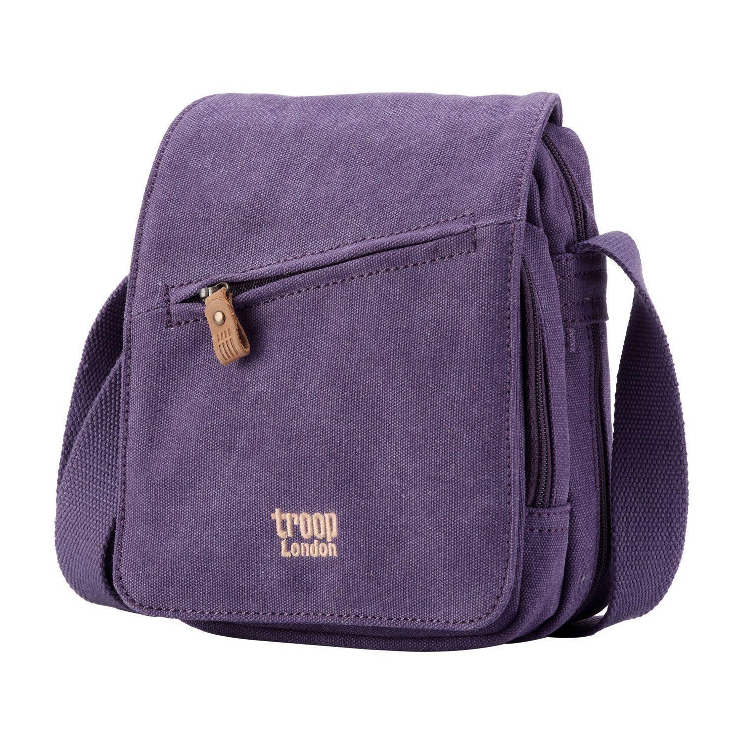 TRP0239 Troop London Classic Canvas Crossbody Bag - Stylish & Durable for Travel, Work & Everyday Use