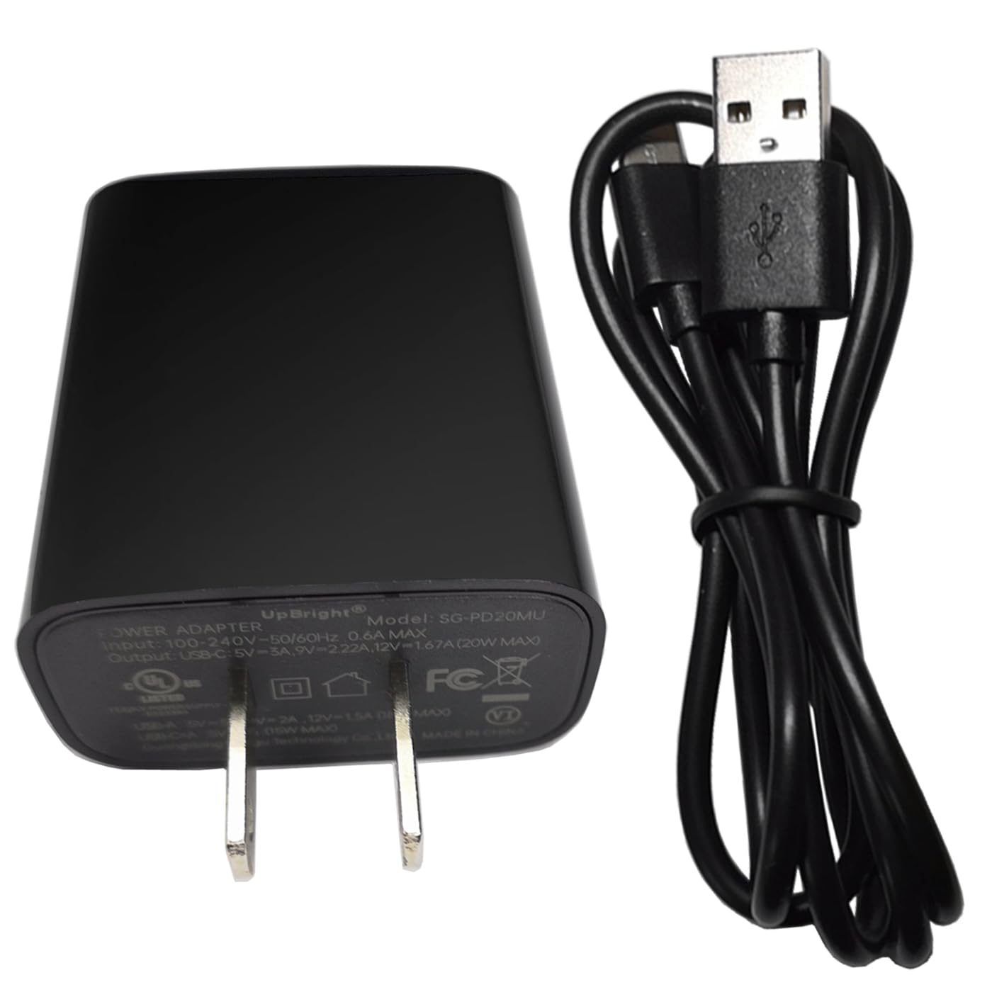 UpBright 65W USB-C AC/DC Adapter for Shark CH701 CH700 Series Handheld Vacuums - Compatible with CH701C, CH700C, CH700WM, CH70126 Models - 7.2V Li-ion Battery Charger & Power Supply - Perfect for Home Cleaning, Car Detailing, and Pet Hair Removal