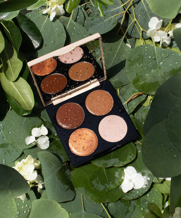 Multi-Use Ceramide Cream Lip & Cheek Palette - Hydrating Moisturizing Makeup for Dry Skin - Perfect for Daily Use, Travel & On-the-Go Touch Ups