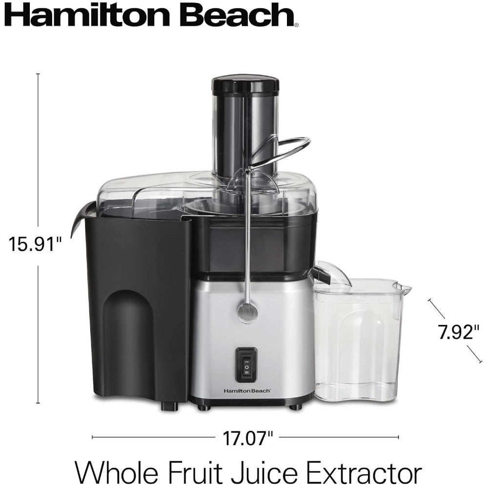 Best Hamilton Beach Whole Fruit Juicer Machine 67840 - Centrifugal Juice Extractor for Fresh Orange, Apple & Carrot Juice - Perfect for Home Kitchen & Healthy Lifestyle
