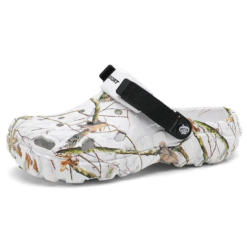 **Men's Comfortable Garden & Outdoor Sandals - Breathable Flat Slippers for Summer 2024 | Casual Sneaker-Style Flip Flops & Home Clogs for Walking, Beach, and Relaxation**