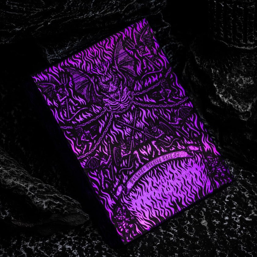 Inferno Violet Vengeance Premium Playing Cards - Poker, Magic Tricks & Cardistry | Perfect for Game Nights, Casino Parties & Professional Performances