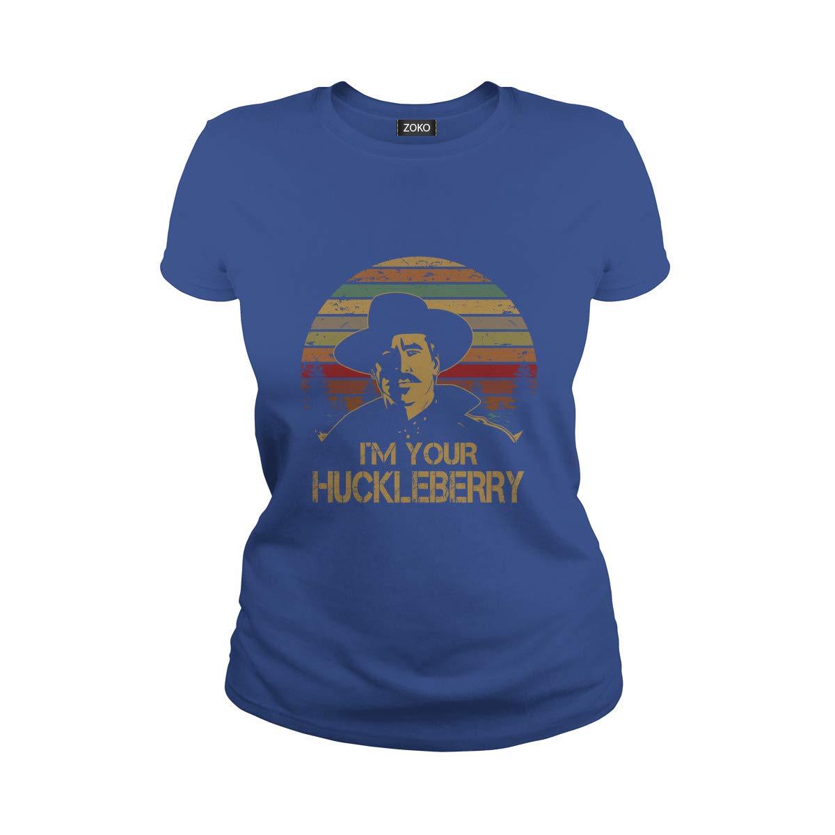 Zoko Apparel 'I'm Your Huckleberry' Vintage Quote T-Shirt - Soft Cotton Tee for Men & Women - Perfect for Western Fans, Movie Quotes Lovers & Casual Wear